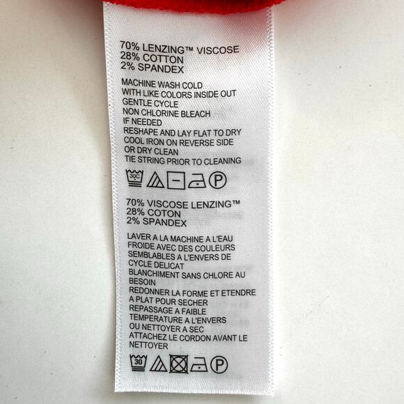 Tommy Bahama Side-Tie Pullover Shift Mini Dress V-Neck Orange Red XL - Picture 11 of 11